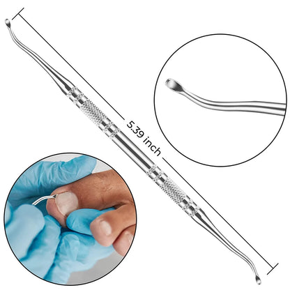 10pcs/set Stainless Steel Pedicure Tool Precision Manicure Knife for Removing Dead Skin Callus Portable Foot Cuticle Care Tools