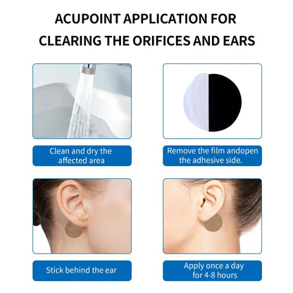 Tinnitus Patch Portable Ear Care Patch Headache Relief Ear Ringing Buzzing Hearing Loss Brain Nerve Ear Ringing Patch