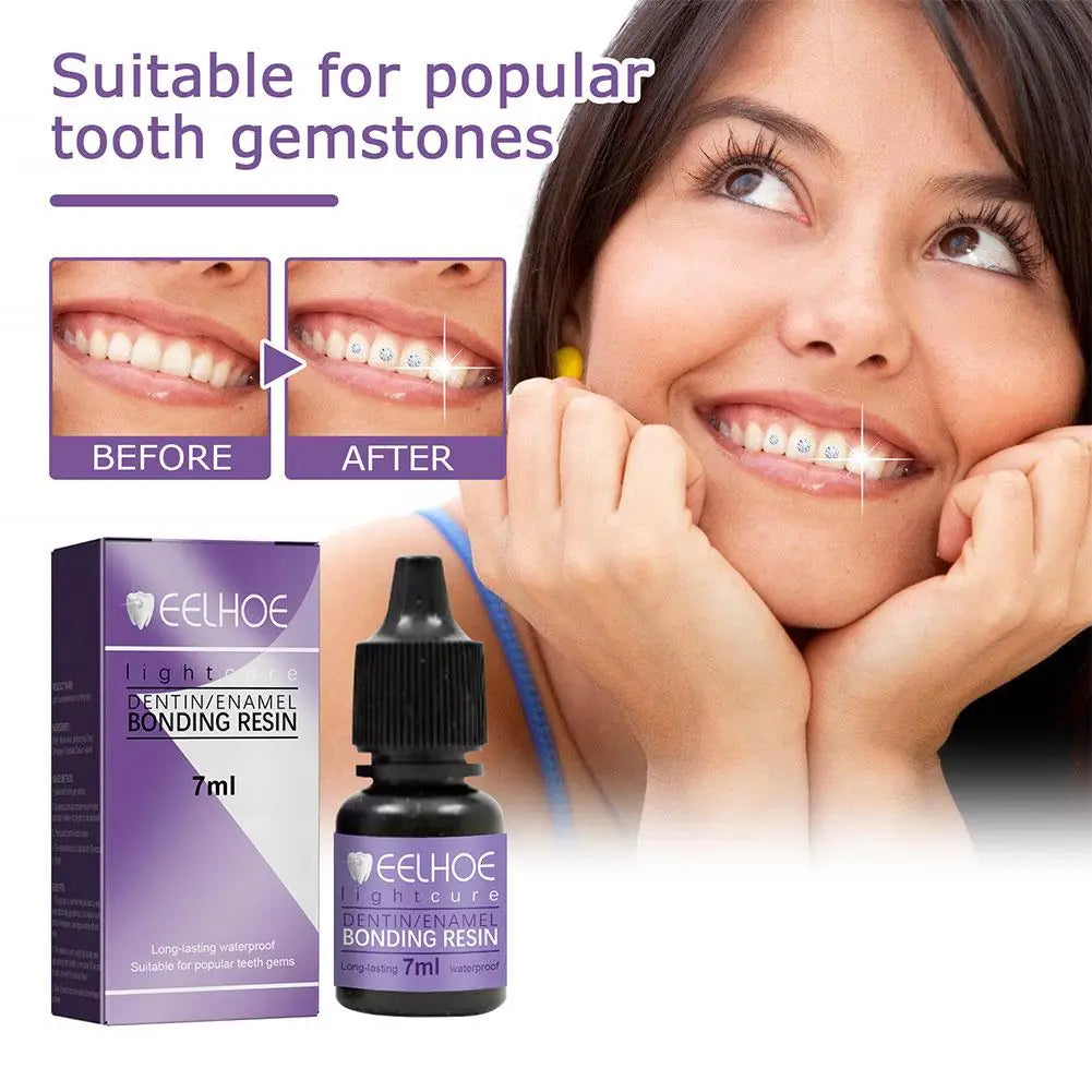 EELHOE Tooth Gem Glue Dental Adhesive for Tooth Gems Diamond Kit Glue Teeth Crystal Jewelry Sturdy Tooth Jewelry Orthodontic Gel