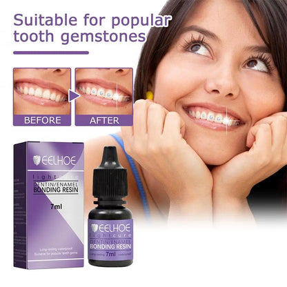 EELHOE Tooth Gem Glue Dental Adhesive for Tooth Gems Diamond Kit Glue Teeth Crystal Jewelry Sturdy Tooth Jewelry Orthodontic Gel