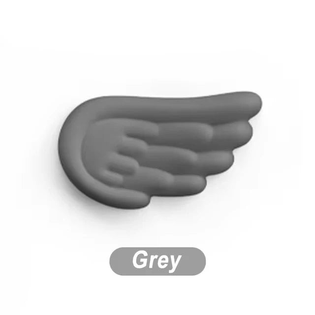 Keyboard Mouse Wrist Rest Angel Wing Memory Foam Mouse Pad Set Wrist Support Ergonomic Non-Slip For Office PC Laptop Easy Typing