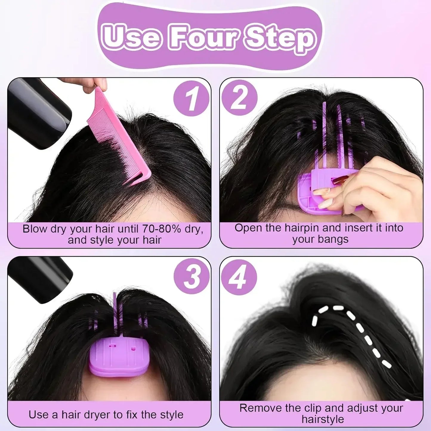 Fluffy Hairpin Curling Bangs Clips Hair Roots Volumizing Hair Clips Women Curling Fixed Shape Clips Fashion Volume Hair Roller