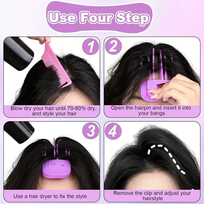 Fluffy Hairpin Curling Bangs Clips Hair Roots Volumizing Hair Clips Women Curling Fixed Shape Clips Fashion Volume Hair Roller