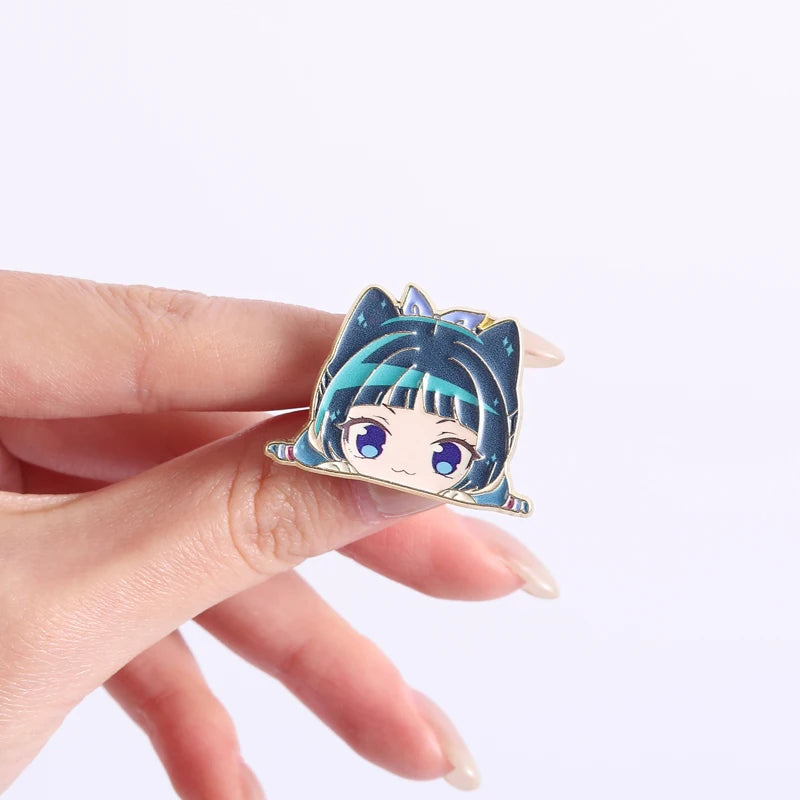 Maomao Light Novel Brooch Enamel Pins  Cute Japanese Anime Cartoon Character Brooches Lapel Badge Jewelry Gift for Fans Friends