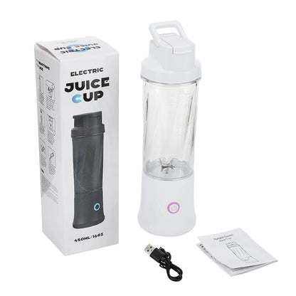 6 Blades Electric Juicer Cup 2 Cups For Travel Portable Juicer Mixer Usb Charge Fresh Fruit Juice Personal Blender Smoothie