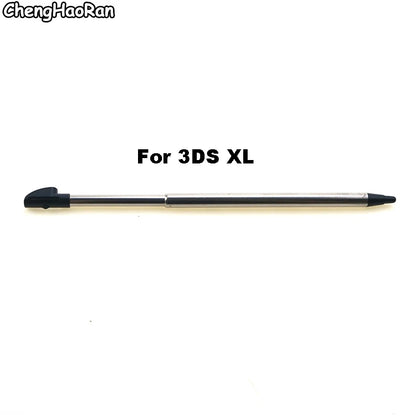 1PC Black Metal Telescopic Stylus Plastic Stylus Touch Screen Pen for 2DS 3DS New 2DS LL XL New 3DS XL For NDSL NDSi NDS