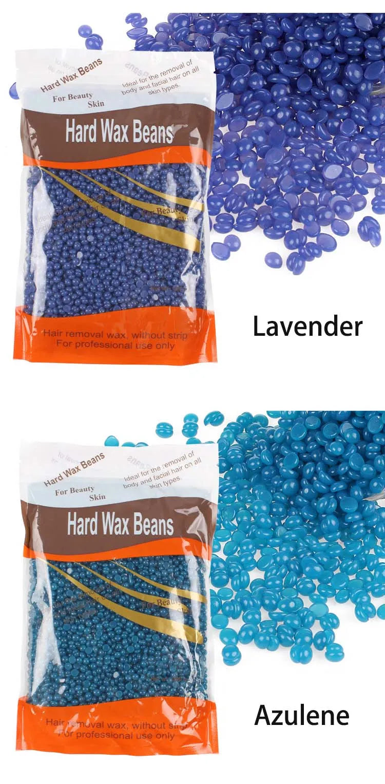 500g/400g/200g Hard Waxing Wax Beans for Hair Removal Hot Film Wax for Wax Heater Machine Depilatory Wax Beads for Whole Body