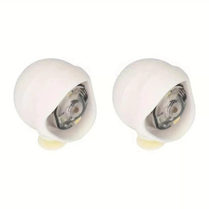 2pcs Hollowed-Out Shoes Lights Glowing Slipper Decoration Charm Headlights For Crocs Cloggs Shoe Headlight Waterprof Hiking