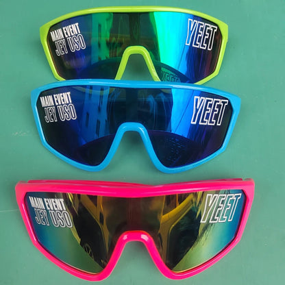 Jey Uso YEET Sunglasses Sports Shades MAIN EVENT Blue Glasses Bloodline USOS RARE Colors Motorcycle Glasses