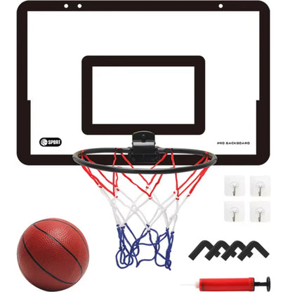 Indoor Children Safety Funny Game Kids Mini Home Exercise Basketball Hoop Set Wall Frame Stand Lifting Basket Hanging Backboard