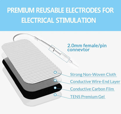10/50pcs Body Physiotherapy Tens Electrode Pad Electric Muscle Stimulator Massage Patches Conductive Gel Pulse Relieve Fatigue
