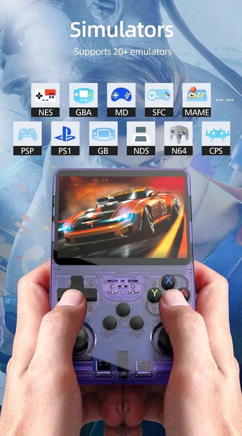 ARKOS R36S Retro Handheld Game Console Linux System 3.5-inch IPS Screen Video Player 64GB/128GB Portable Handheld Game Console