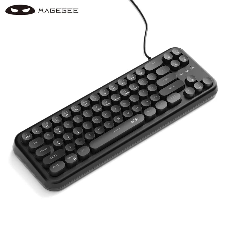 MageGee Mini 60% Gaming Keyboard, RGB Backlit 61 Key Ultra-Compact Keyboard, TS91 Ergonomic Waterproof Mechanical Feeling Office