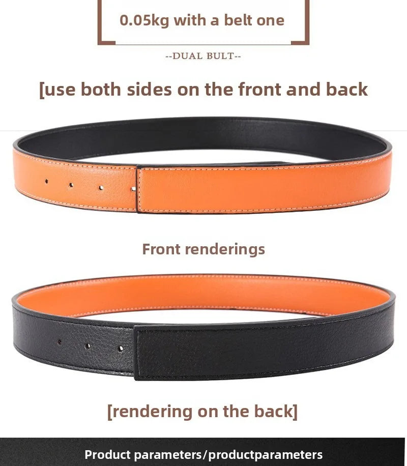 NEW Luxury Brand Belts Men High Quality Pin Buckle Male Strap Fashion Genuine Leather Waistband Without Buckle 3.8cm Ceinture