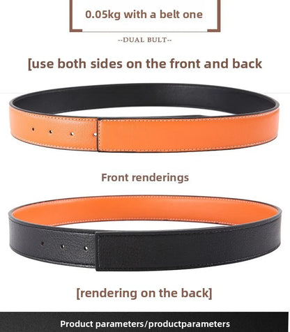 NEW Luxury Brand Belts Men High Quality Pin Buckle Male Strap Fashion Genuine Leather Waistband Without Buckle 3.8cm Ceinture