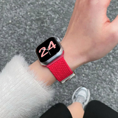 Cartoon Nylon Strap for Apple Watch Band Ultra 2 49/46/45/42/41/40/38mm , Bowknot Magnetic Band for Iwatch 10 9 8 SE 7 6 5 4 3