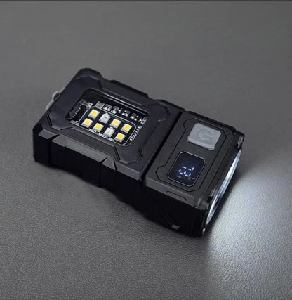 Multifunctional Ajustable Angle LED Flashlight Outdoors Mini Work Light Portable Magnet USB Rechargeable Camping Light