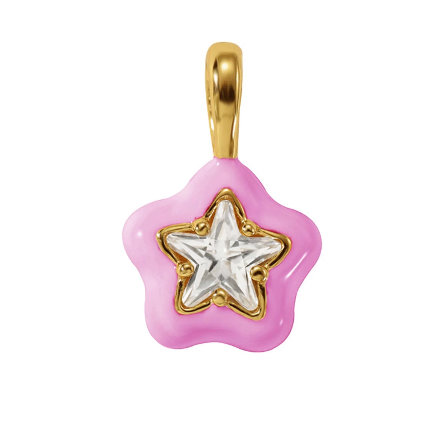 Y2K fashion heart-shaped flower colored lip pendant, suitable for DIY necklaces, bracelets, keychains, bag buckles