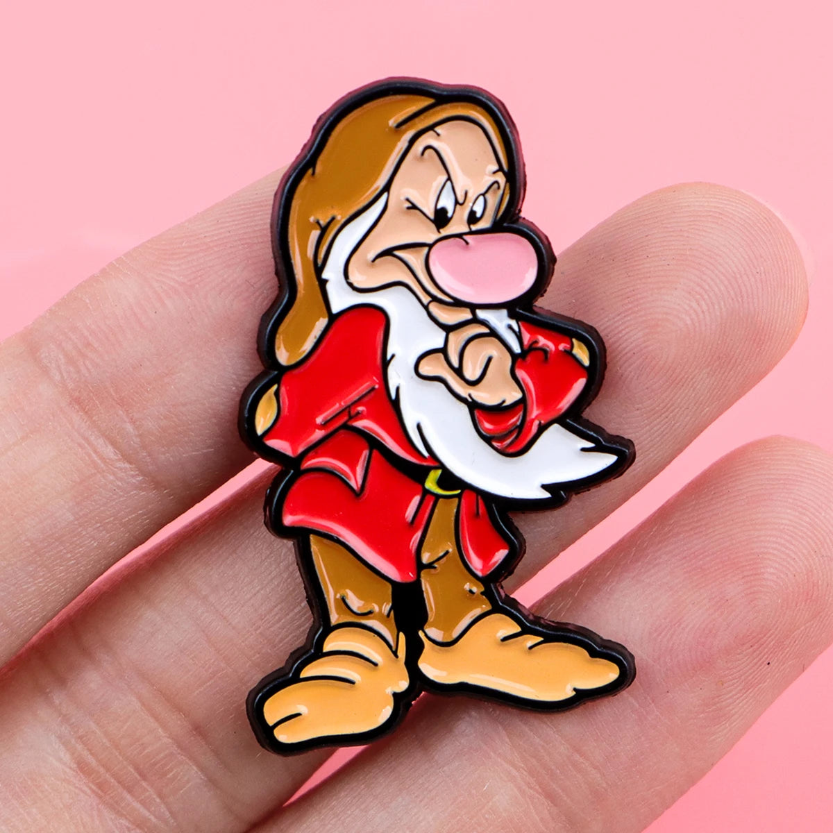 Funny Witch Enamel Pin Cartoon Old Men Brooch For Coat Women's Brooches Fashion Lapel Badges Jewelry Gift for Friends