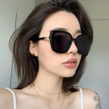 Korean Fashion Brand Design Unisex Anti-UV High-Quality Retro Sunglasses for Men/Women