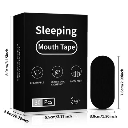 30/60/90Pcs Anti Snoring Mouth Tape Better Sleeping Mouth Breath Strips Medical Grade Nose Breathing Stickers for Home Travel