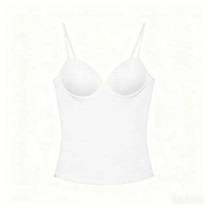 MUJER Sexy Corset Crop Top Woman Camisole Backless Short Tops for Women Sleeveless Bustier Tops Women Straps Tube Top Female