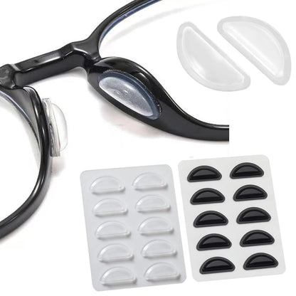 5/10 Pairs Super Sticky Anti Slip Eyeglass Nose Pads Soft Silicone Adhesive Glasses Nose Pad for Plastic Frame Glasses Parts