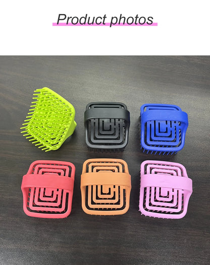WANMEI Scalp Massage Shampoo Brush - Deep Cleansing & Exfoliation, TPEE Hollow Design, Easy Hair Care