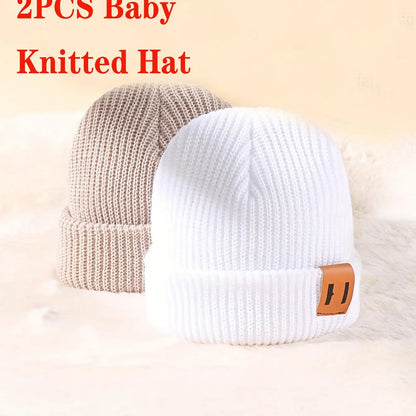 1/2/3 Pcs Knitted winter baby Hats for kids Keep Newborn Infant Beanies for Boys Girls  baby accessories newborn