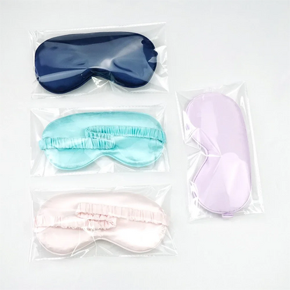 Soft Silk Sleep Mask Eye Masks Coversfor Sleep 100% Blackout Zero Eye Pressure Blindfold with Adjustable Strap Mask Eye Patch