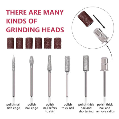 LINMANDA High Quality Nail Drill Machine Set Electric Nail Sander Gel Polish Remover Tools Driller Manicure Nail Accessories