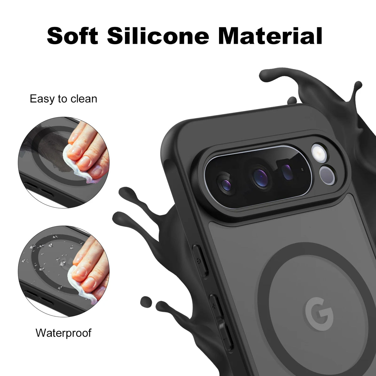 Matte Translucent Magnetic Case For Google Pixel 10 9 10pro 9pro 10pro XL 9A For Magsafe Wireless Charge Shockproof Cover