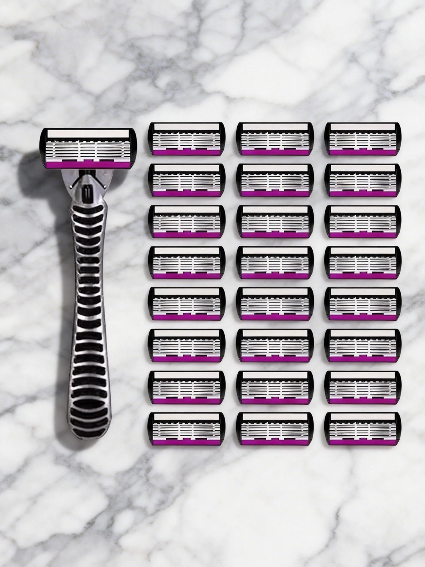 High Quality Man Safety Razor Blade 6 Layer German Stainless Steel Shaving Cartridges Compatible Mach Shaver