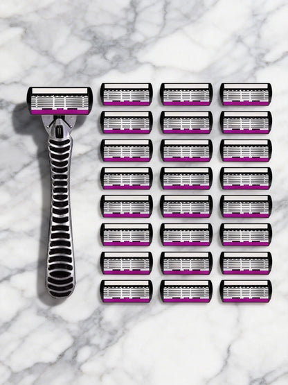 High Quality Man Safety Razor Blade 6 Layer German Stainless Steel Shaving Cartridges Compatible Mach Shaver