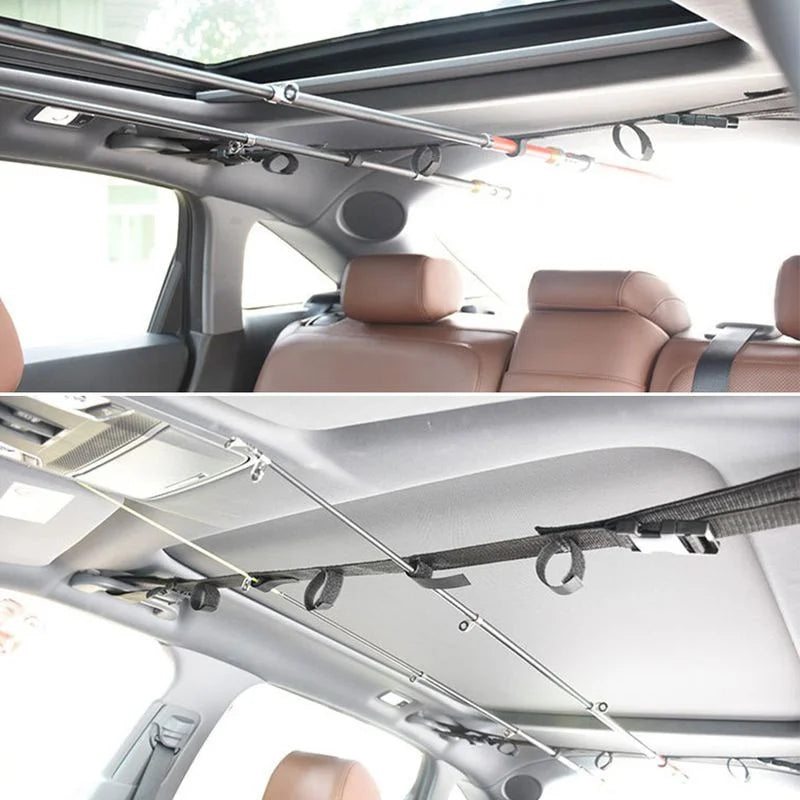 Convenient Car Fishing Rod Saver Vehicle Rod Carrier Band Rod Holder Belt Strap 1PC