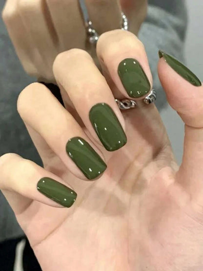 ARTAUG 24PCS Press On Nails Medium White Square Press On Nails Sweet Press On Nails korean press on nails