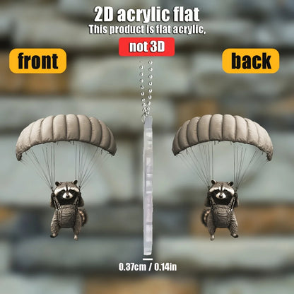 2D Plane Parachute Kangaroo Pendant Used for Car Hanging Decoration Fun Decoration Home Decoration Backpack Accessories keychain