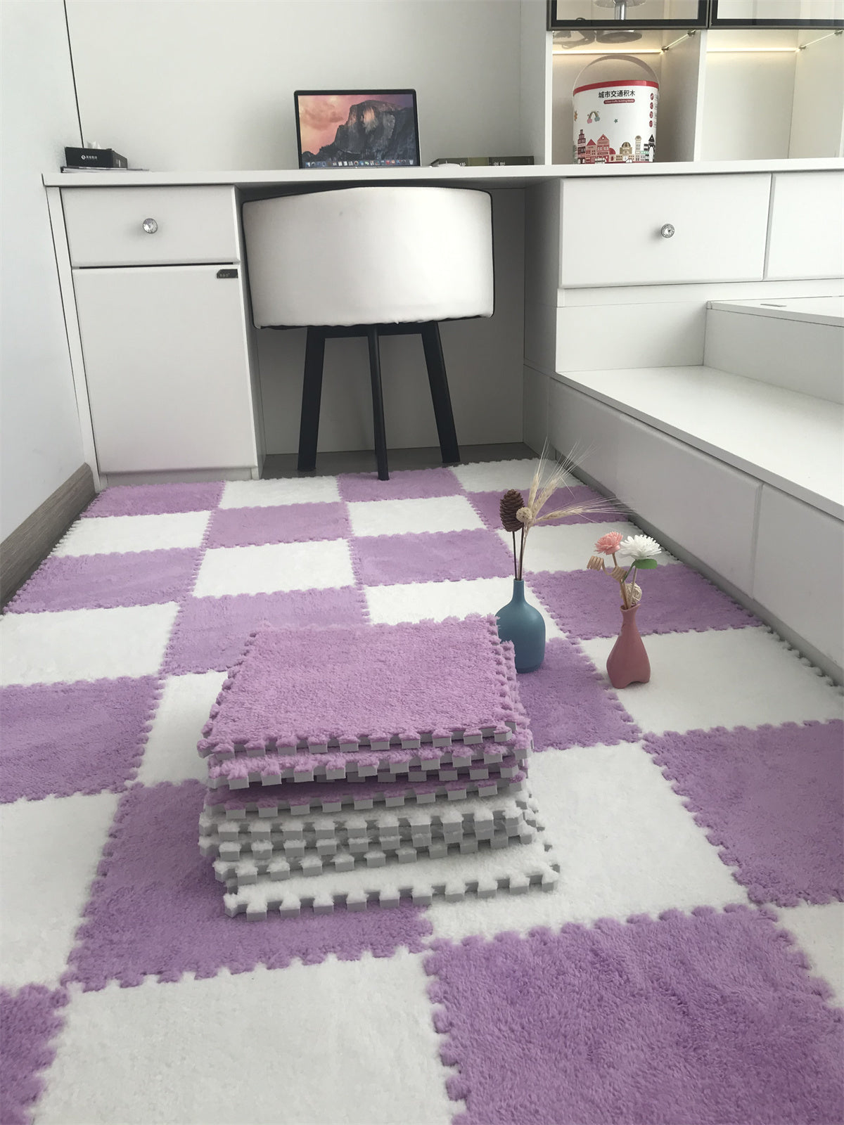 Soft Plush  Baby Play Mat EVA Foam Children's Carpet Interlocking Exercise Tiles Floor Carpet And Rug for Kids Pad 30*30 CM