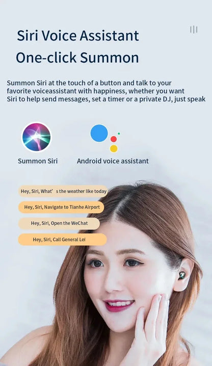 F9 5C Wireless Bluetooth Headphones Tws Waterproof Earbuds Earphones Digital Display Heaset Large Capacity Charging Case