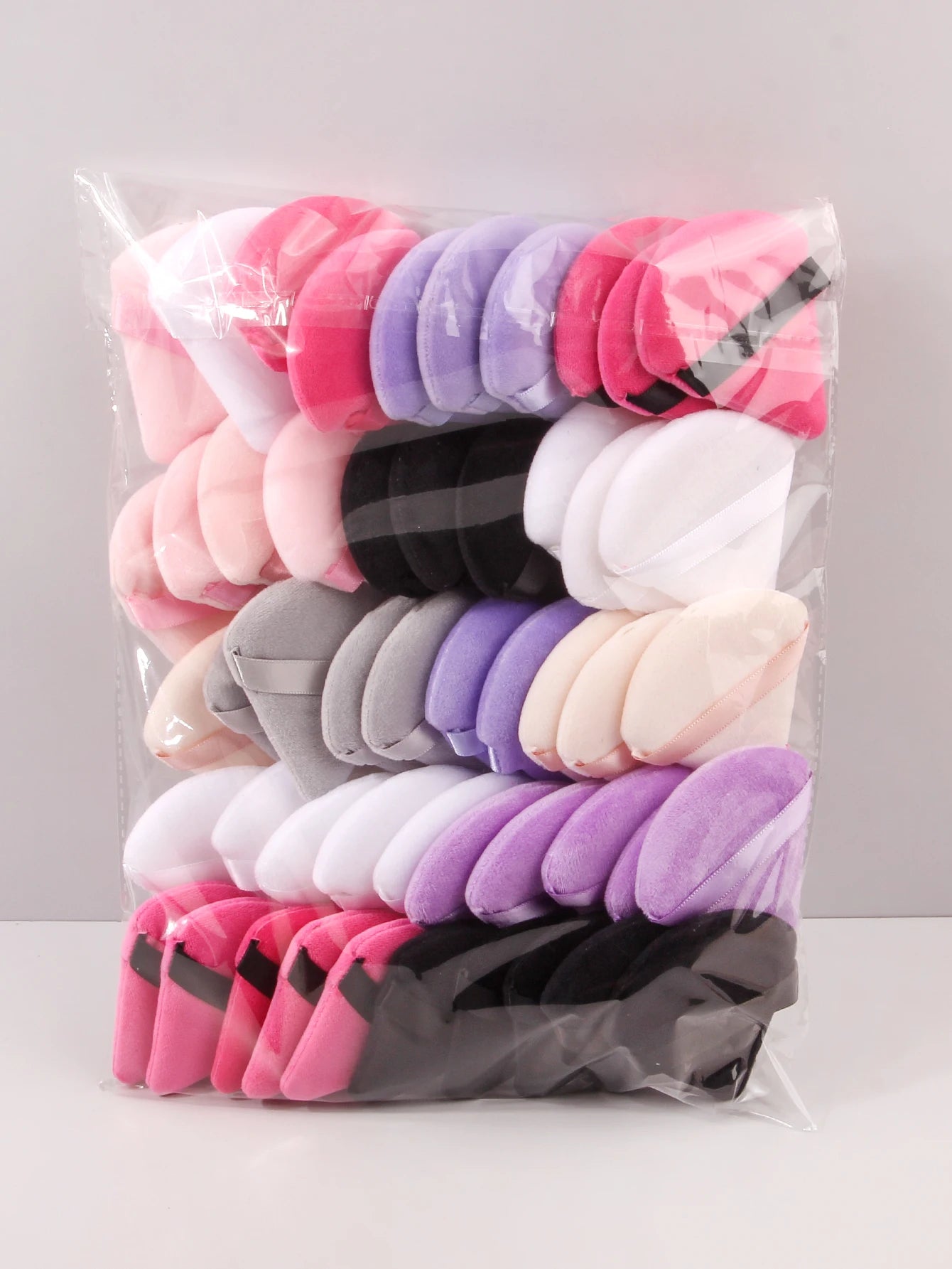 2Pcs/100Pcs  Triangle Powder Puff For Loose Powder Liquid Cosmetic Soft Plush Powder Puff Makeup Foundation Puff Makeup Tool