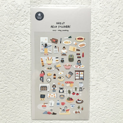 Korean Import Suatelier Travel Home Life Study Friend Stickers Scrapbooking Diy Journaling Diary Stationery Sticker School Gift