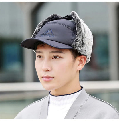 2024 Winter Warm Thickened Artificial Fur Baseball Hat Men's and Women's Skiing Soft Extreme Cold Hat Fishing Hat Outdoor