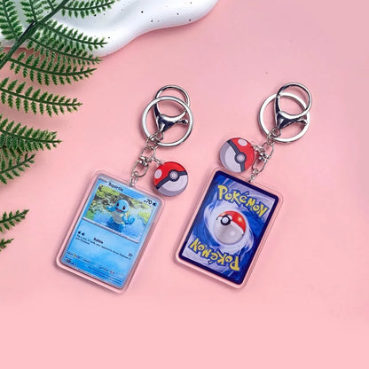 1/43Pcs Pokémon Pikachu Bulbasaur Gold Saint Acrylic Keychain Backpack Pendant Bag Charms Accessories Decoration Holiday Gifts