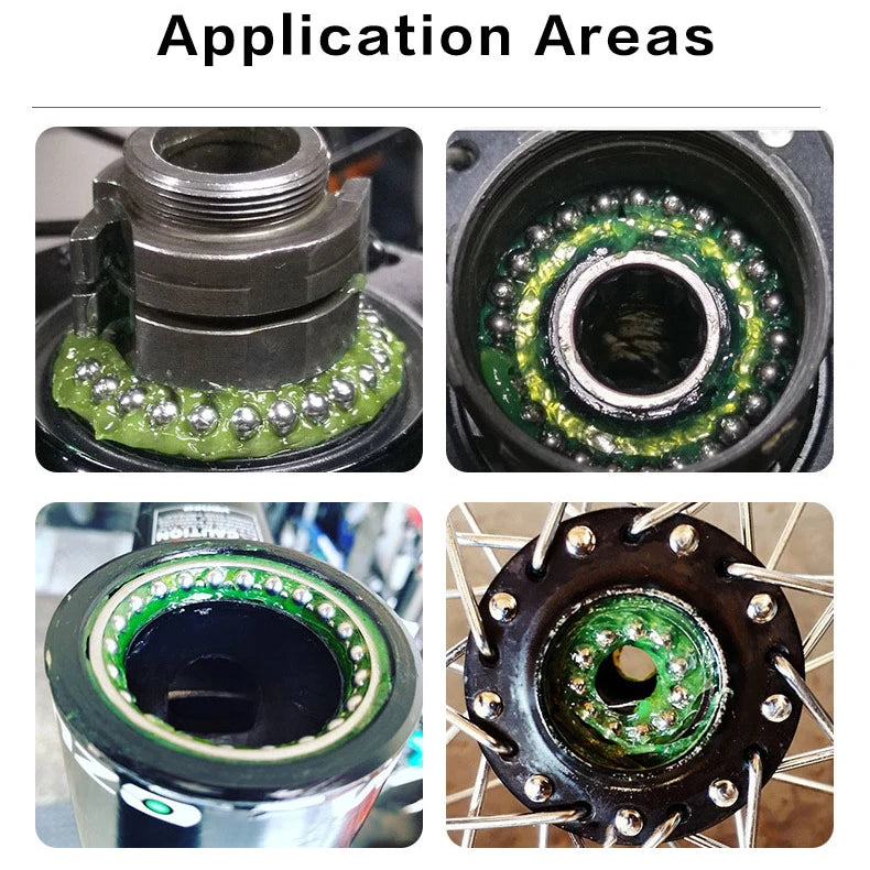 10g 1/3/5pcs Bicycle Lubricating Oil Green Effect Bearing Grease Hub Lubricants Lipid Elements