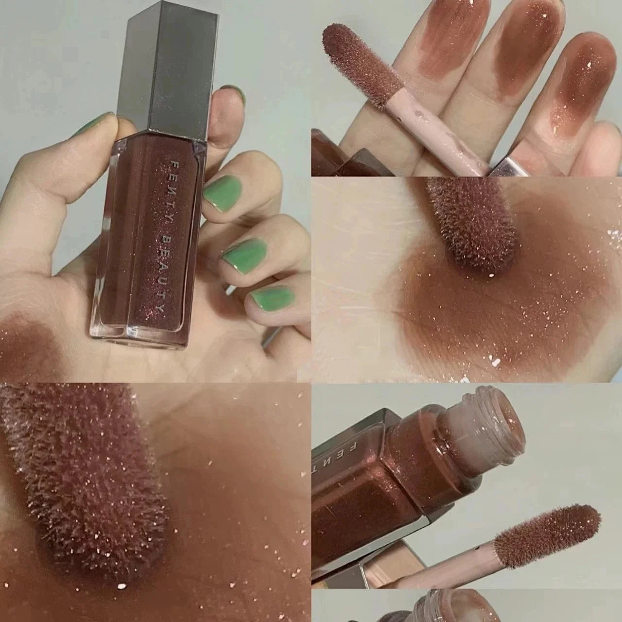 Fashionable and Fresh Fenty Beauty Lip Gloss Multi-color Shiny Transparent Liquid Lipstick Beginner Essential Lipstick Cosmetics
