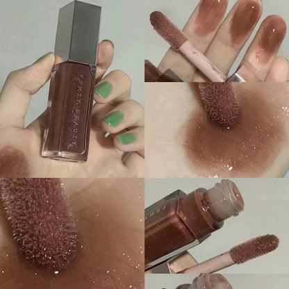 Fashionable and Fresh Fenty Beauty Lip Gloss Multi-color Shiny Transparent Liquid Lipstick Beginner Essential Lipstick Cosmetics