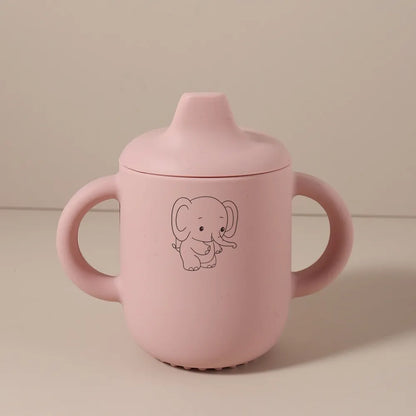 1PC Personalized Customization Name Pattern Silicone Sippy Cup for Babies/Toddlers Baby Cups Custom Water Bottle