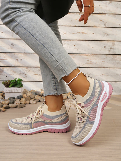 Women's shoes summer 2026 casual sneaker new style two-color single shoes, versatile, casual and fashionable work shoes