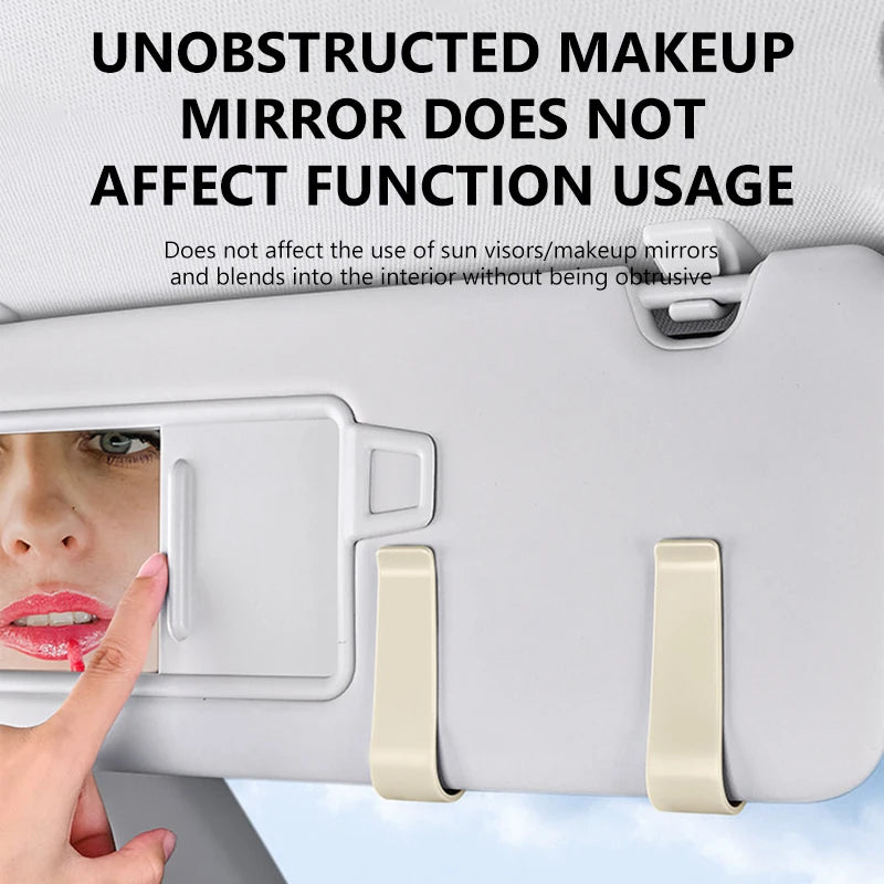 SEAMETAL Car Sun Visor Glasses Case Anti-Scratch Sunglasses Storage Box Glasses Holder Organizer Universal for 99% Car Models