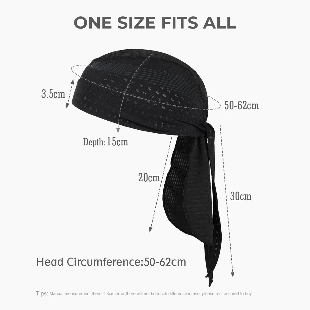 Summer Breathable Running Caps Pirate Hat Outdoor Sport Sun Protection Headscarf Cycling Helmet Liner Quick Dry Beanies Bandana
